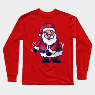 Anime Santa dancing the Flossing dance! Long Sleeve T-Shirt